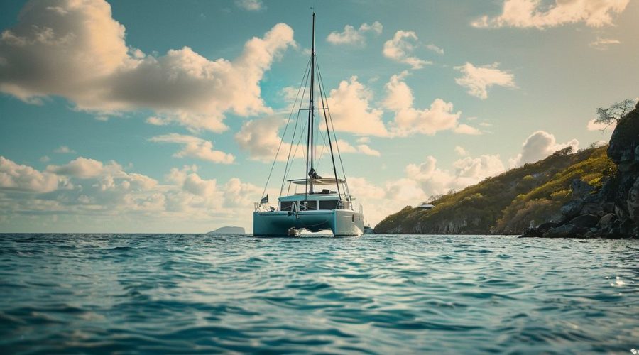 La location de catamaran à Saint Martin